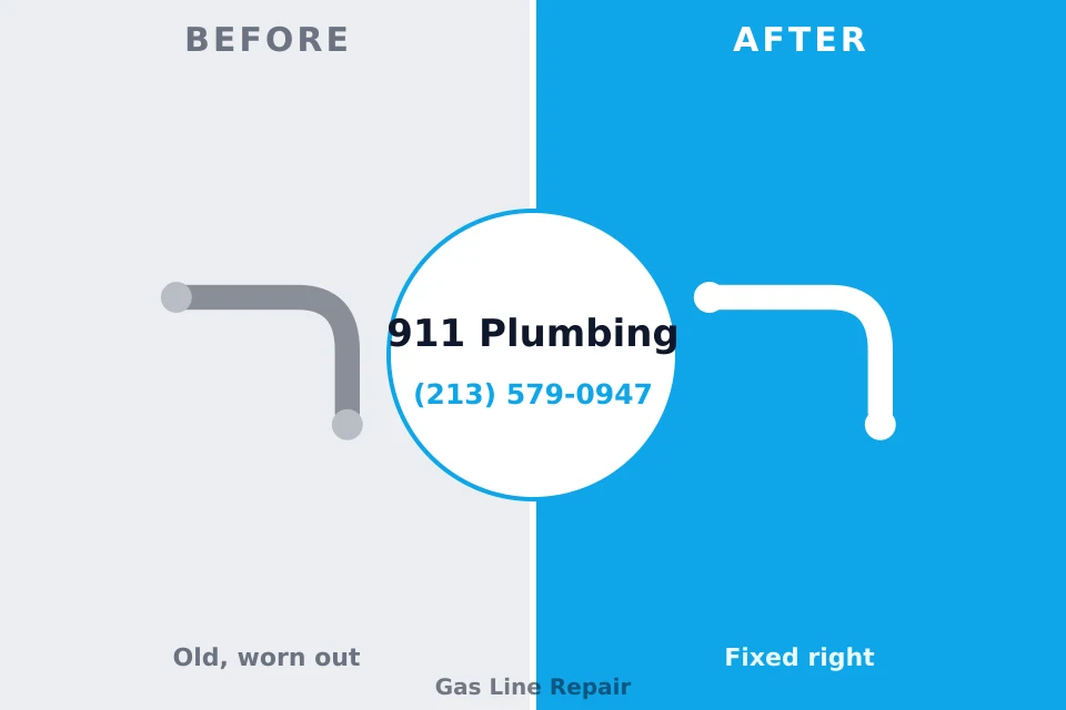 Before and after: plumbing repair Horatio, AR